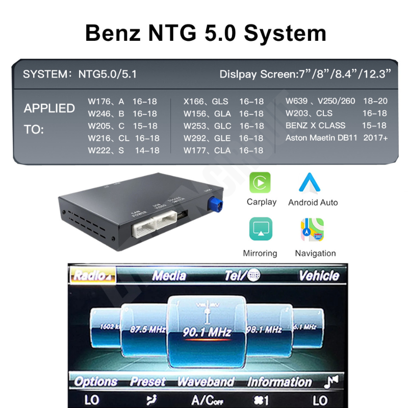 Wireless CarPlay & Android Auto — Mercedes-Benz NTG 5.0 / 5.1