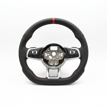 VW SPORT STYLE PERFORATED LEATHER STEERING WHEEL