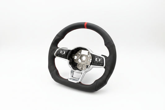 VW SPORT STYLE PERFORATED LEATHER STEERING WHEEL