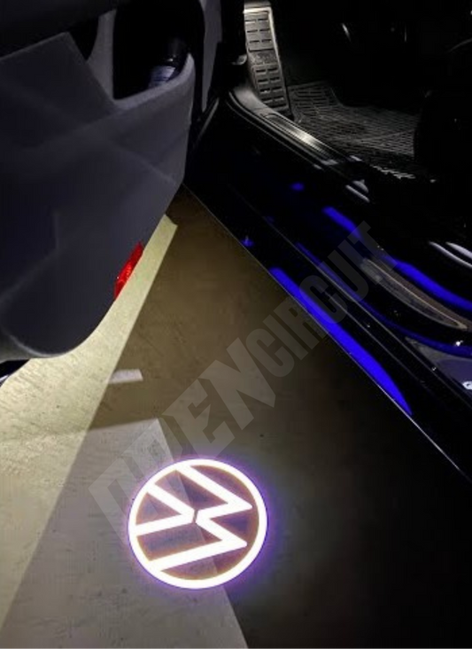Volkswagen Logo Door Emblem Light